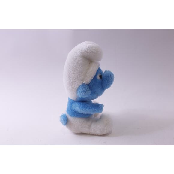 Smurf, Cute, Small Plush, Sitting, Vintage, Stuffed Animal, Toy, ~ 250826-WH 541 - Picture 2 of 3